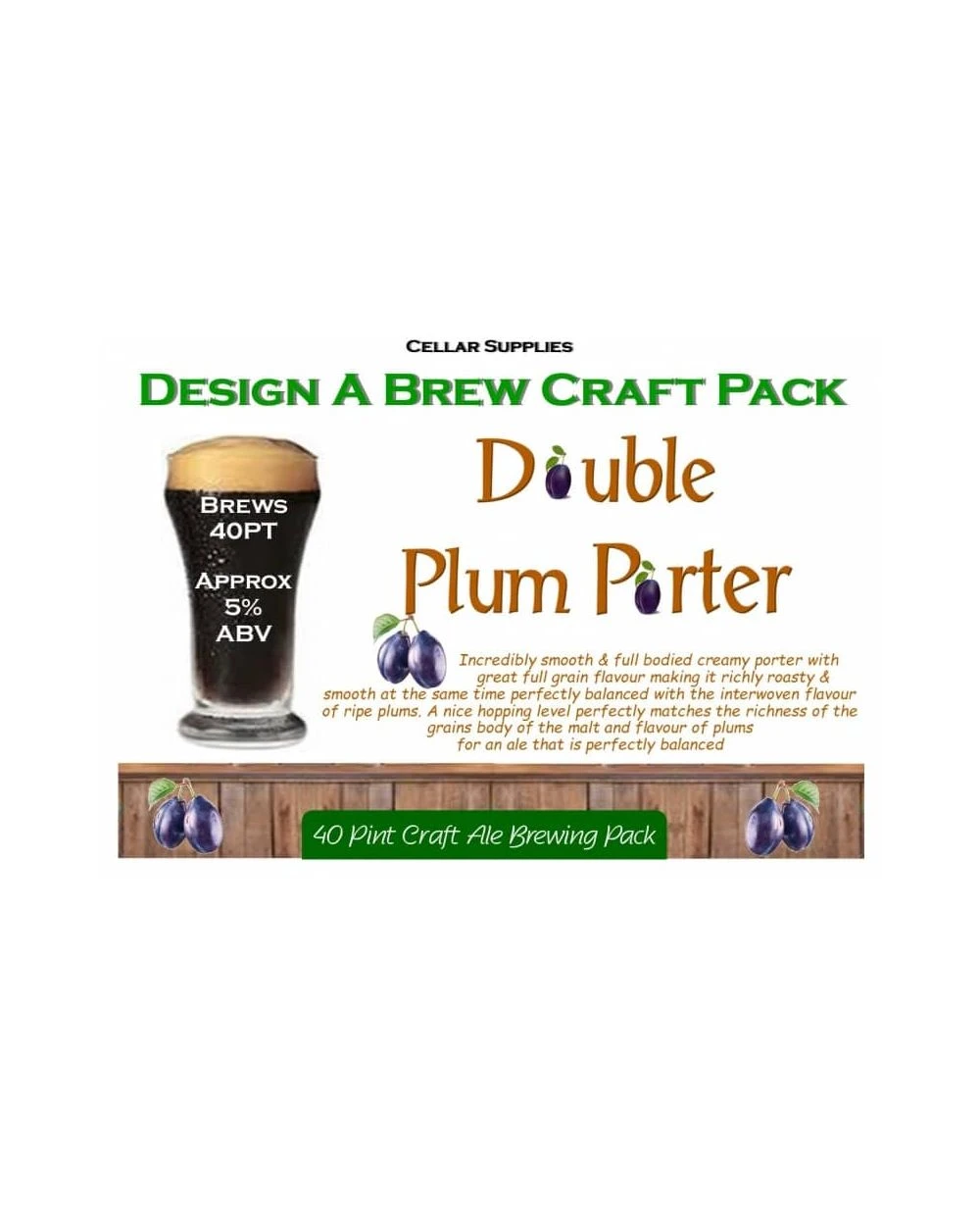 Double Plum Porter Beer Kit 1 Double Plum Porter Beer Kit