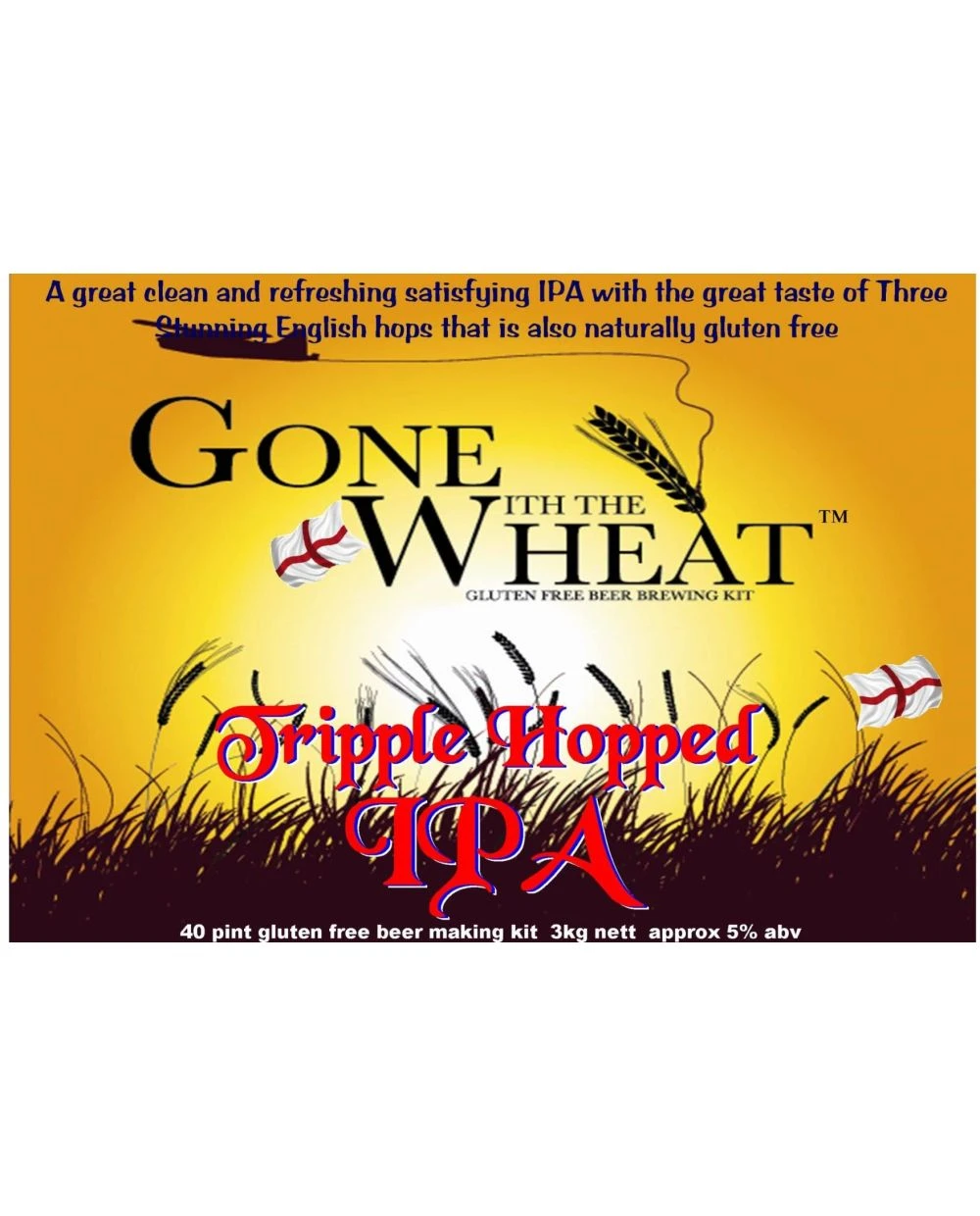 Gone With The Wheat Tripple Hopped IPA Beer Kit 1 Gone With The Wheat Tripple Hopped IPA Beer Kit
