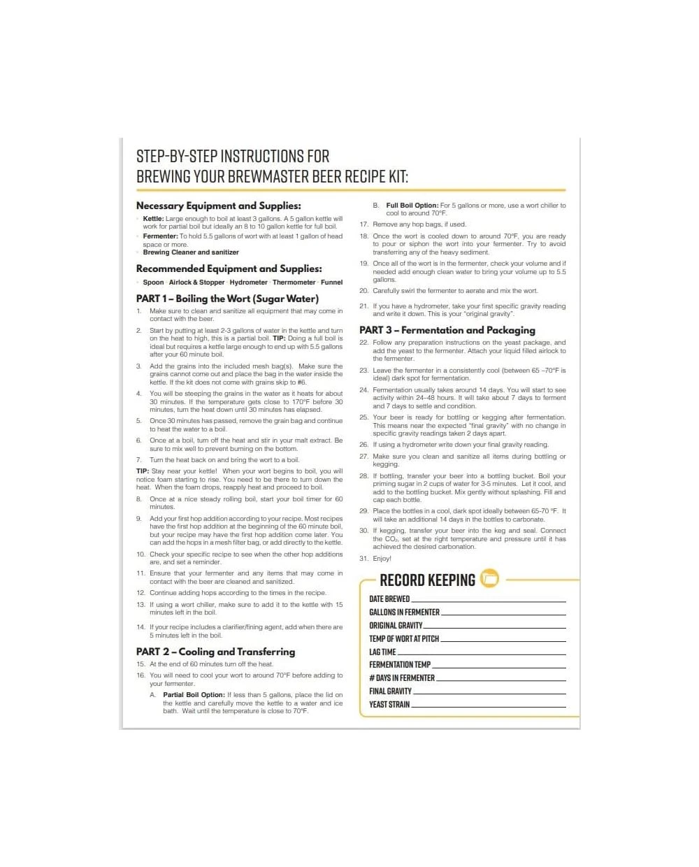 Stratasphere Hazy Double IPA - Brewmaster Extract Beer Brewing Kit 3 Stratasphere Hazy Double IPA - Brewmaster Extract Beer Brewing Kit - Image 3