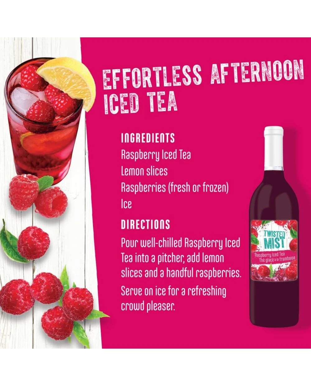 Winexpert Twisted Mist™ Raspberry Iced Tea Wine Kit 3 Winexpert Twisted Mist™ Raspberry Iced Tea Wine Kit - Image 3