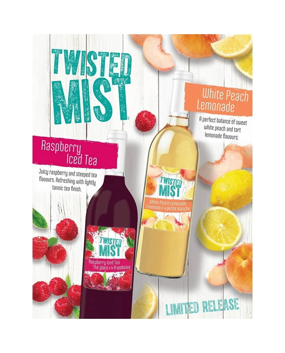 Winexpert Twisted Mist™ Raspberry Iced Tea Wine Kit 2 Winexpert Twisted Mist™ Raspberry Iced Tea Wine Kit - Image 2
